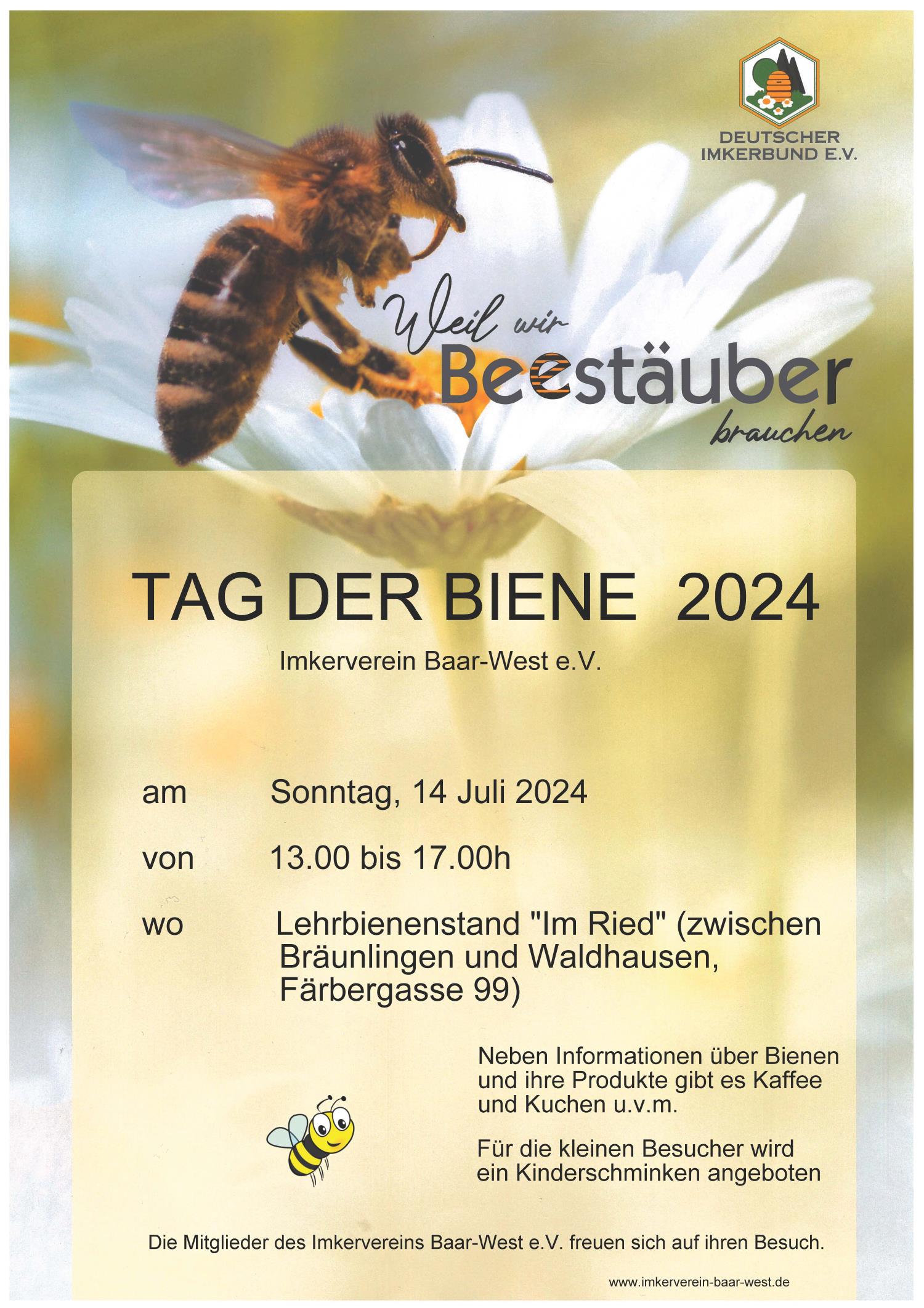 Plakat Tage der Biene 2024